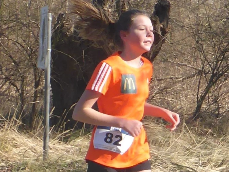 Das Foto zeigt Johanna beim Zielspurt. Foto: Steffen Ostertag