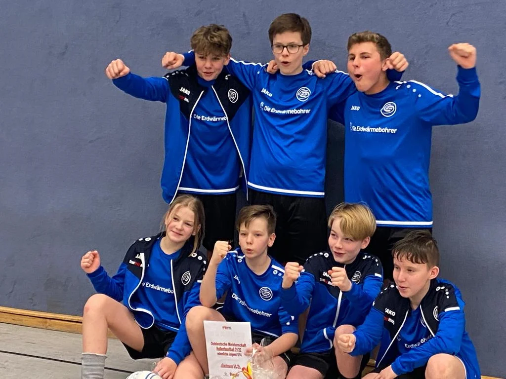 Das U14-Team belegt Platz 4 beim Regionalausscheid (Foto: Wolfgang Rosenow)
