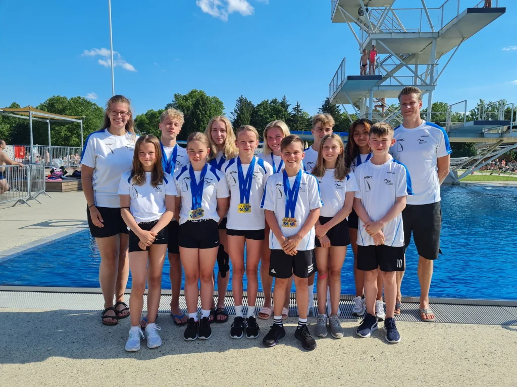 Wasserspringer des WSC Rostock in Graz | Teamfoto: © WSC 24. International Diving Meet in Graz: die erfolgreichste Mannschaft kommt aus Rostock