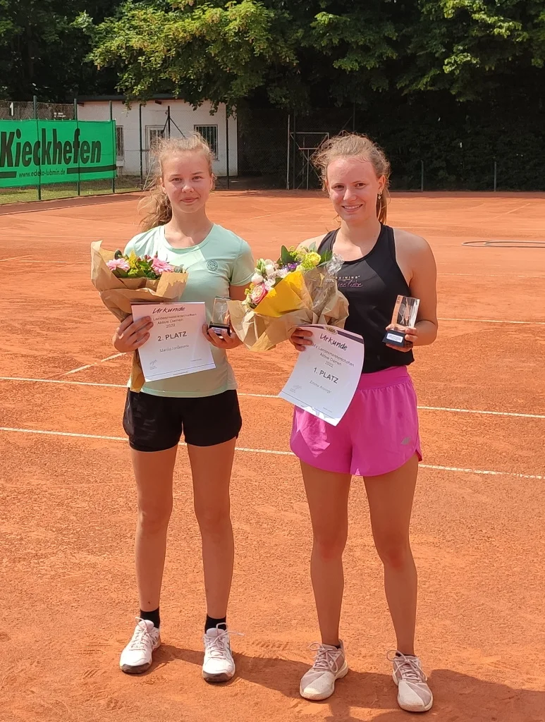 Die Finalistinnen der Damen: Mariia Iordanova (links) und Emma Ansorge | Foto: TVMV