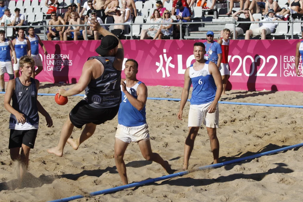 Beachhandball bei den European Universities Games (EUG) in Lodz