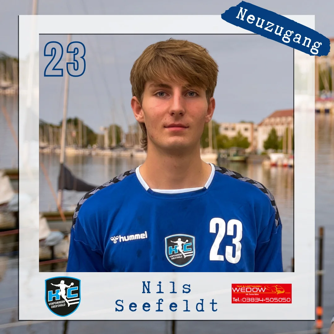Nils Seefeldt, Rückraumtalent der SG Vorpommern verstärkt Greifswalder MVligisten | Bild: HC Vorpommern-Greifswald