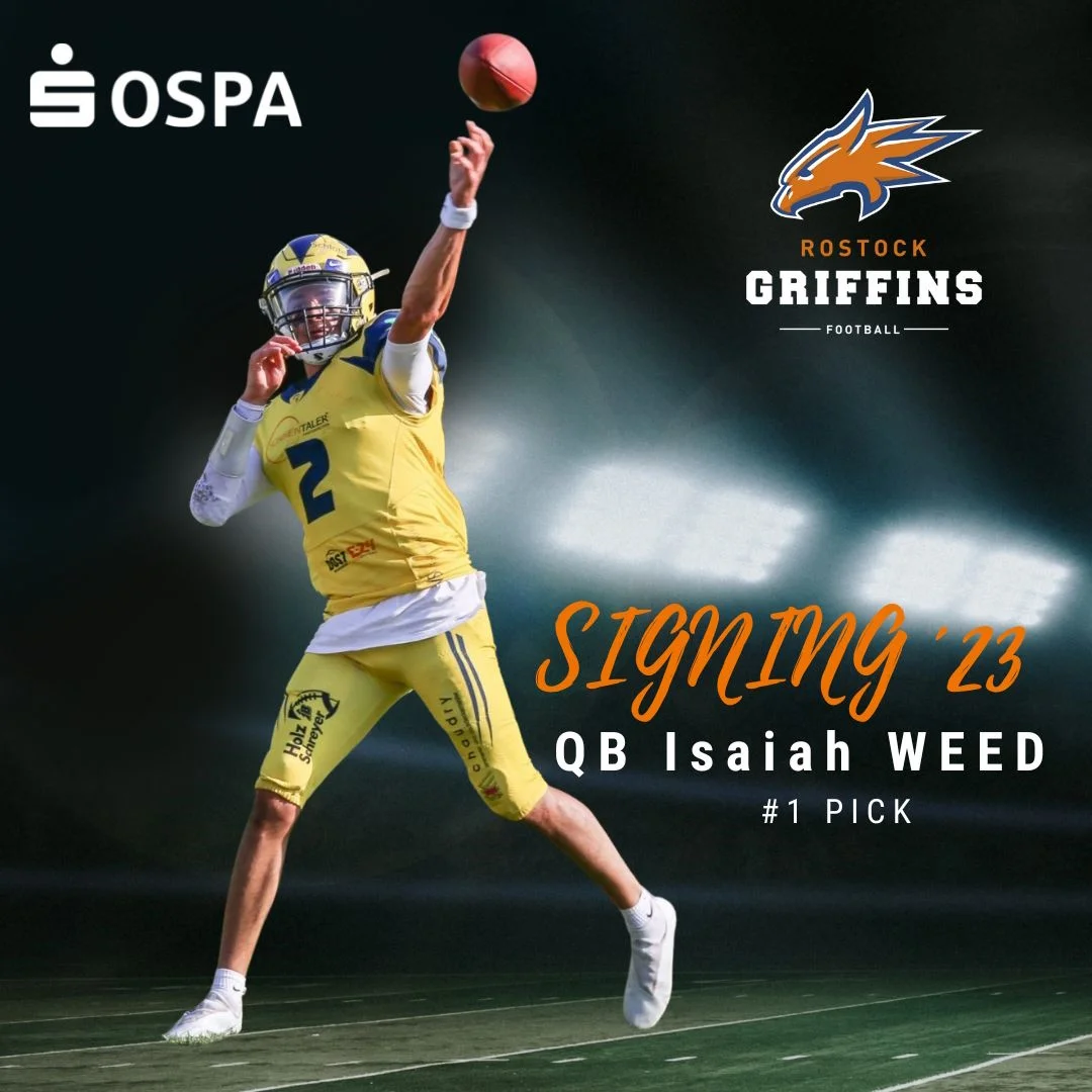 Quarterback Isaiah Daniel Weed von den Griffins verpflichtet