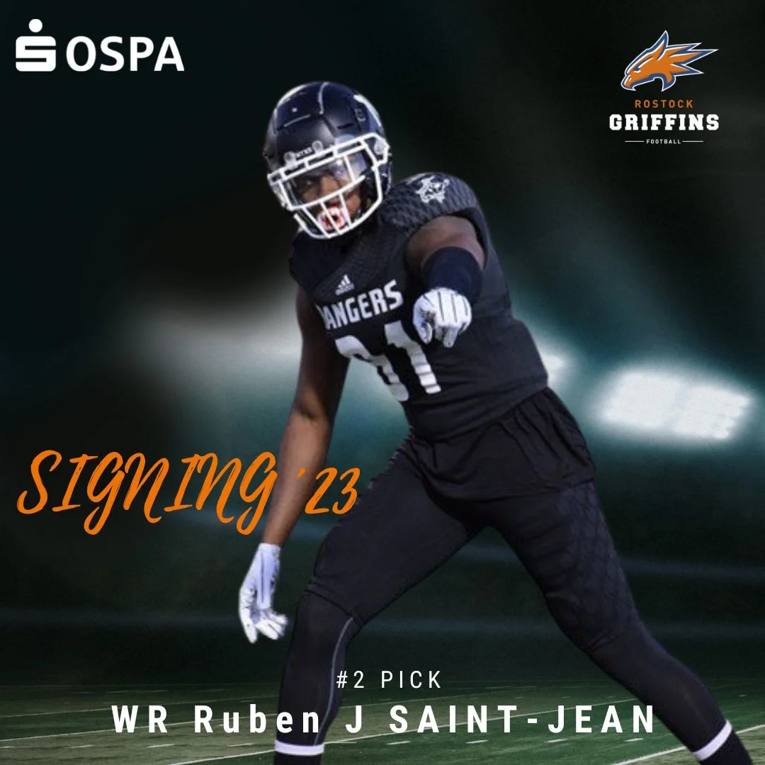 Der US-Amerikaner Ruben Saint-Jean wird ein Griffin. (Collage: Griffins Media Team