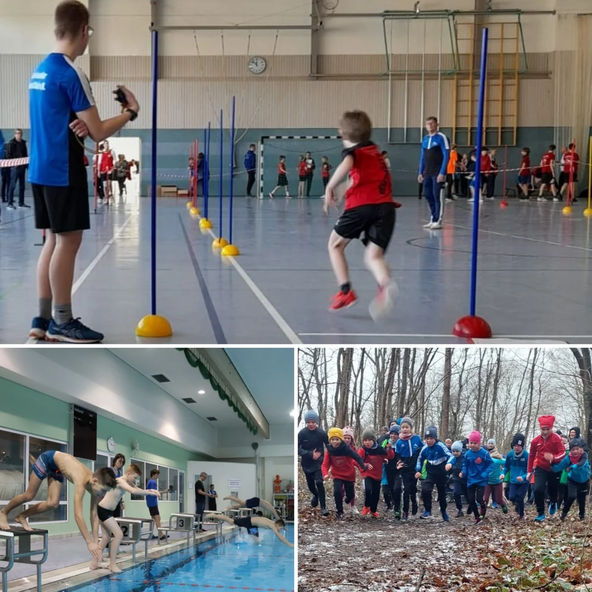 Kinder der Altersklassen 10 bis 12 Jahre starten in die Saison bei den bisherigen MV-Cup-Wettbewerben Schwimmwettkampf, Crosslauf und LM-Athletik.