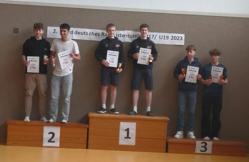Siegerehrung im Jungendoppel U17