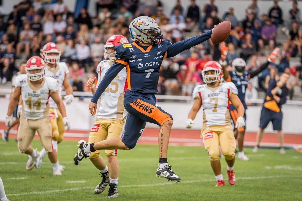 Rostocks QB Isaiah Weed mir Run Richtung Touchdown