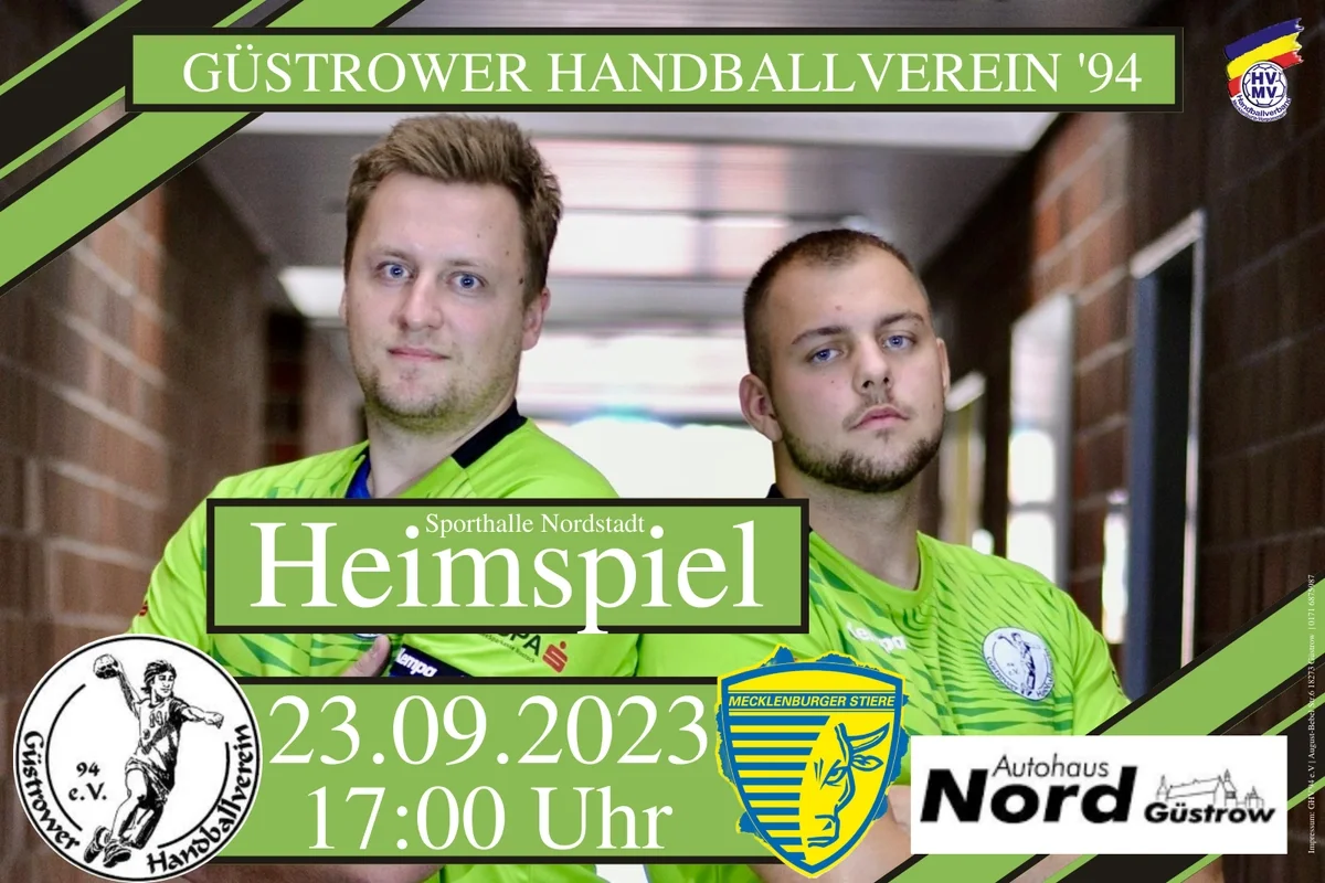 Güstrower HV bereit für zweiten großen Heimspieltag der Saison!