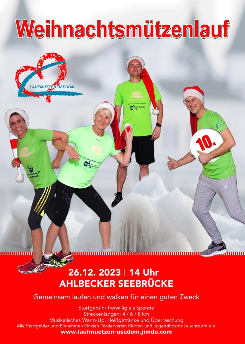 Poster 10. Weihnachtsmützen-Lauf 2023
