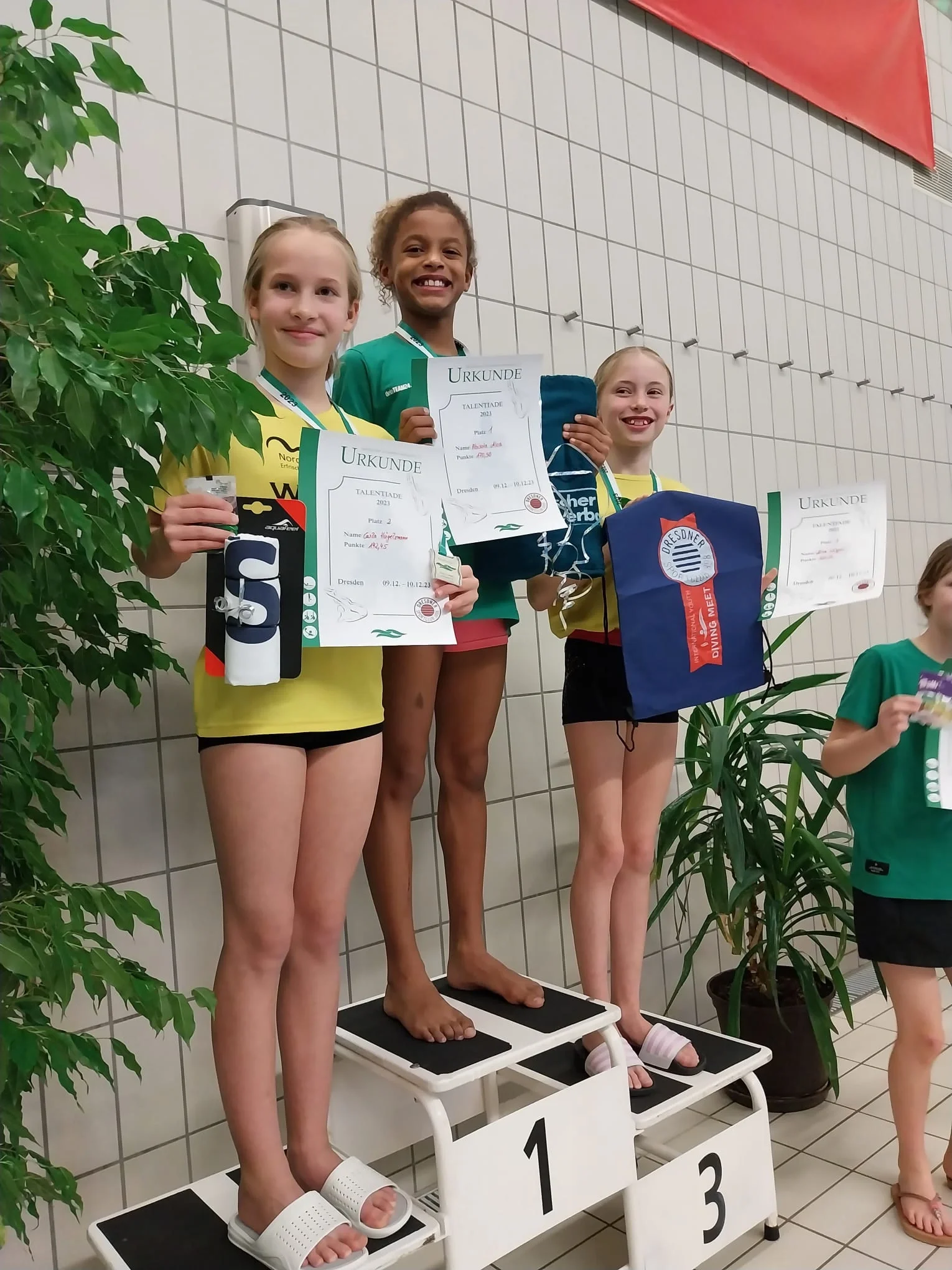 Silber für Carla und Bronze für Mira bei der Talentiade in Dresden (Foto: S. Pietsch)