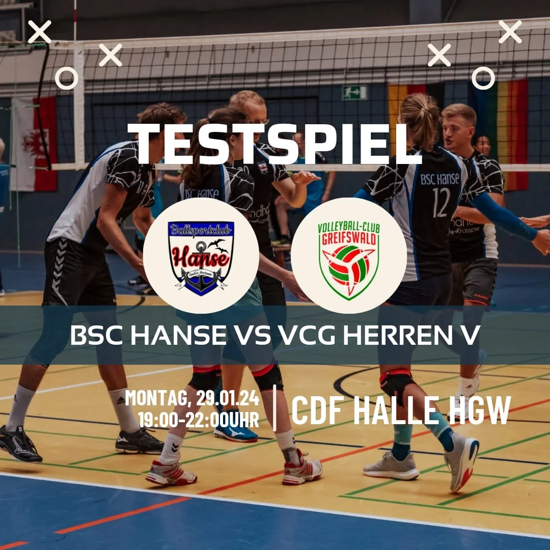 Spannendes Testspiel zwischen BSC Hanse und VCG