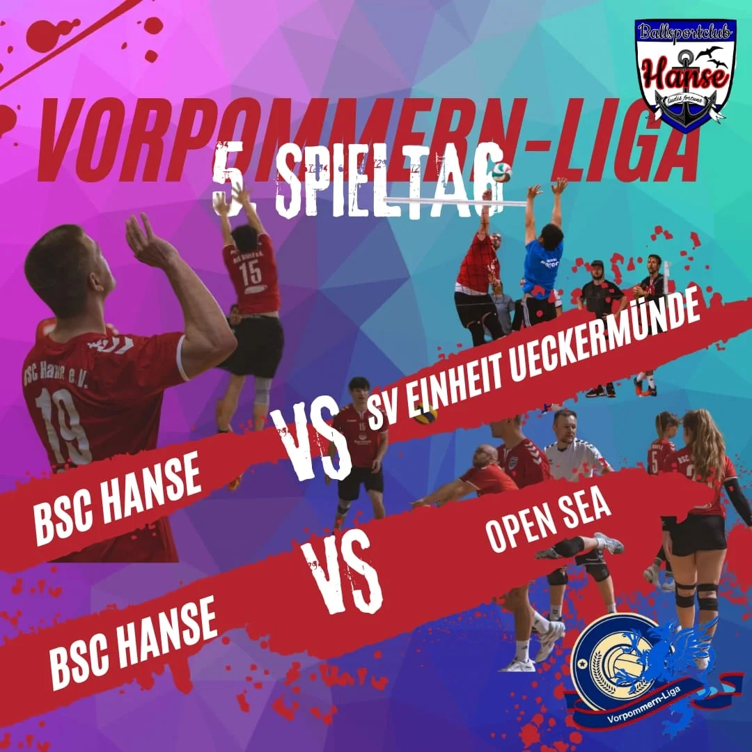 5. Spieltag der Vorpommern Liga im Mixed Volleyball