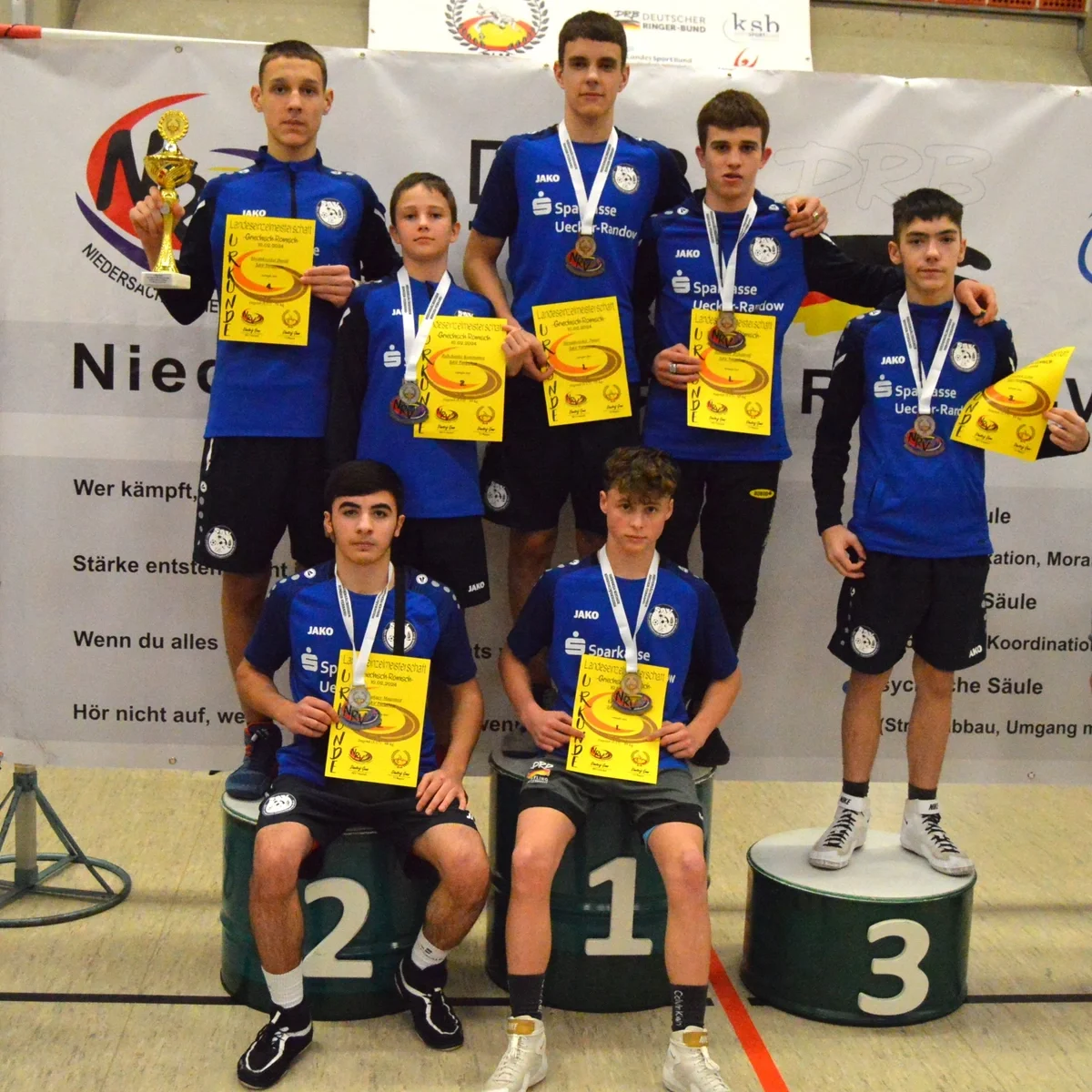 Ringer holen 3 Landesmeistertitel in Niedersachsen