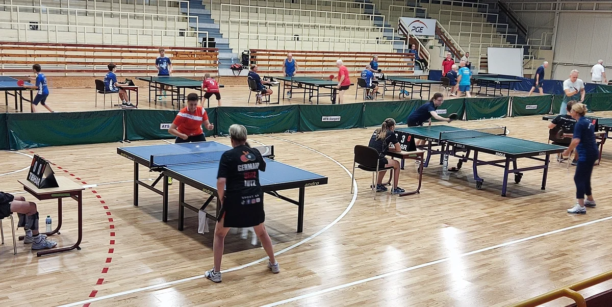 Tischtennis-Turnier in der Partnerstadt Stargard