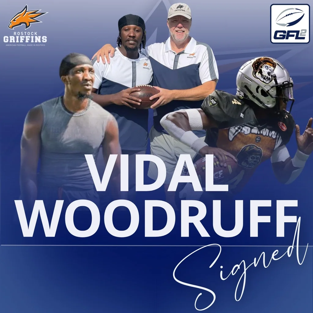 Nächster US Camp Erfolg… Vidal Woodruff wird der Griffins QB 2025