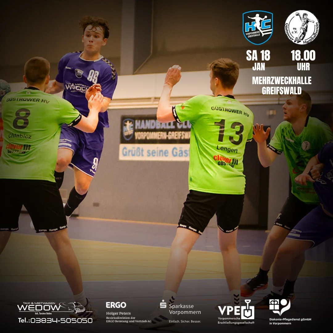 Greifswalder Handballer heiß auf Revanche