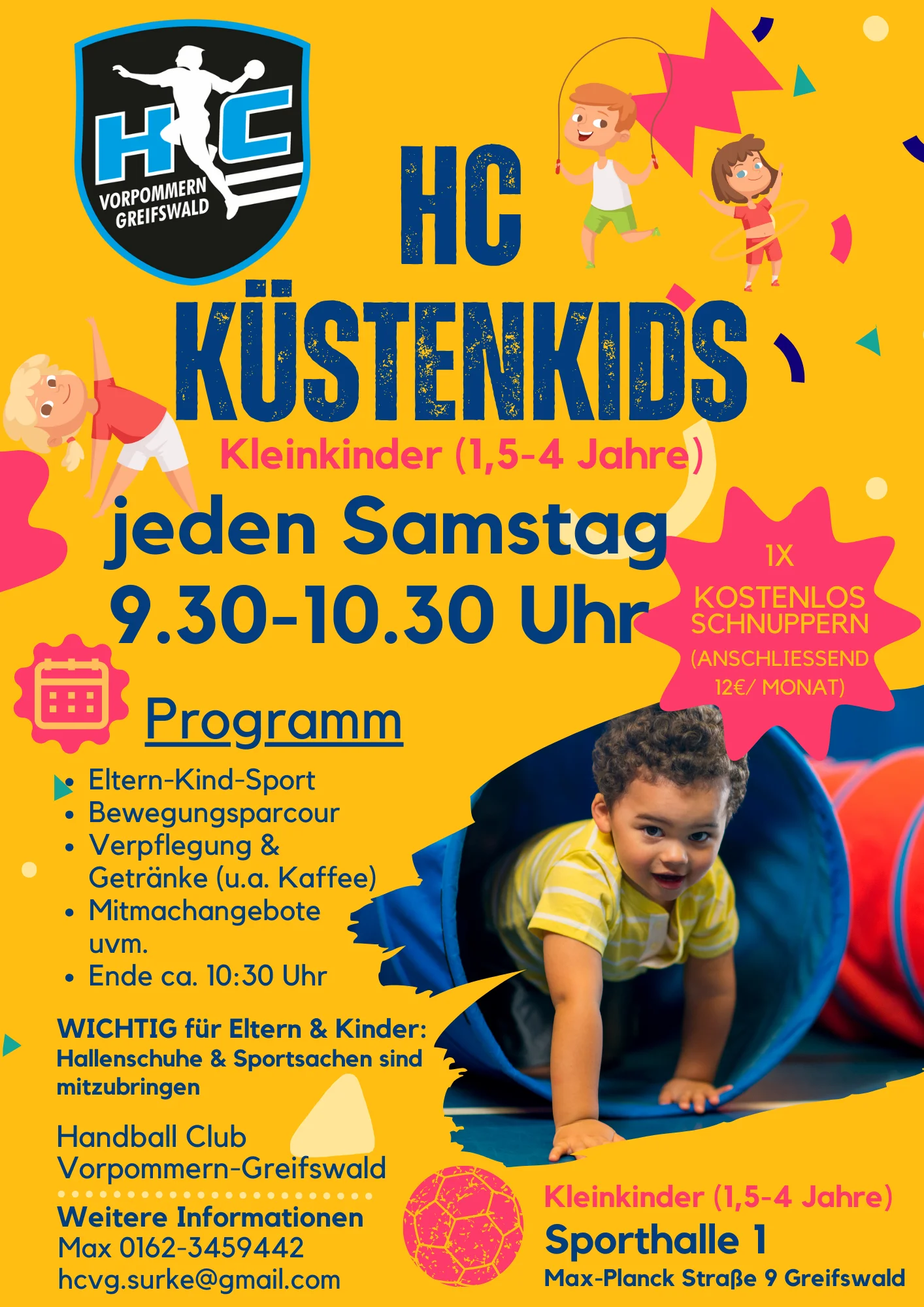 HC-KüstenKids: Neues Bewegungsangebot für Kleinkinder in Greifswald