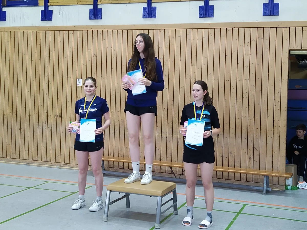 Siegerehrung der Altersklasse U19 Damen