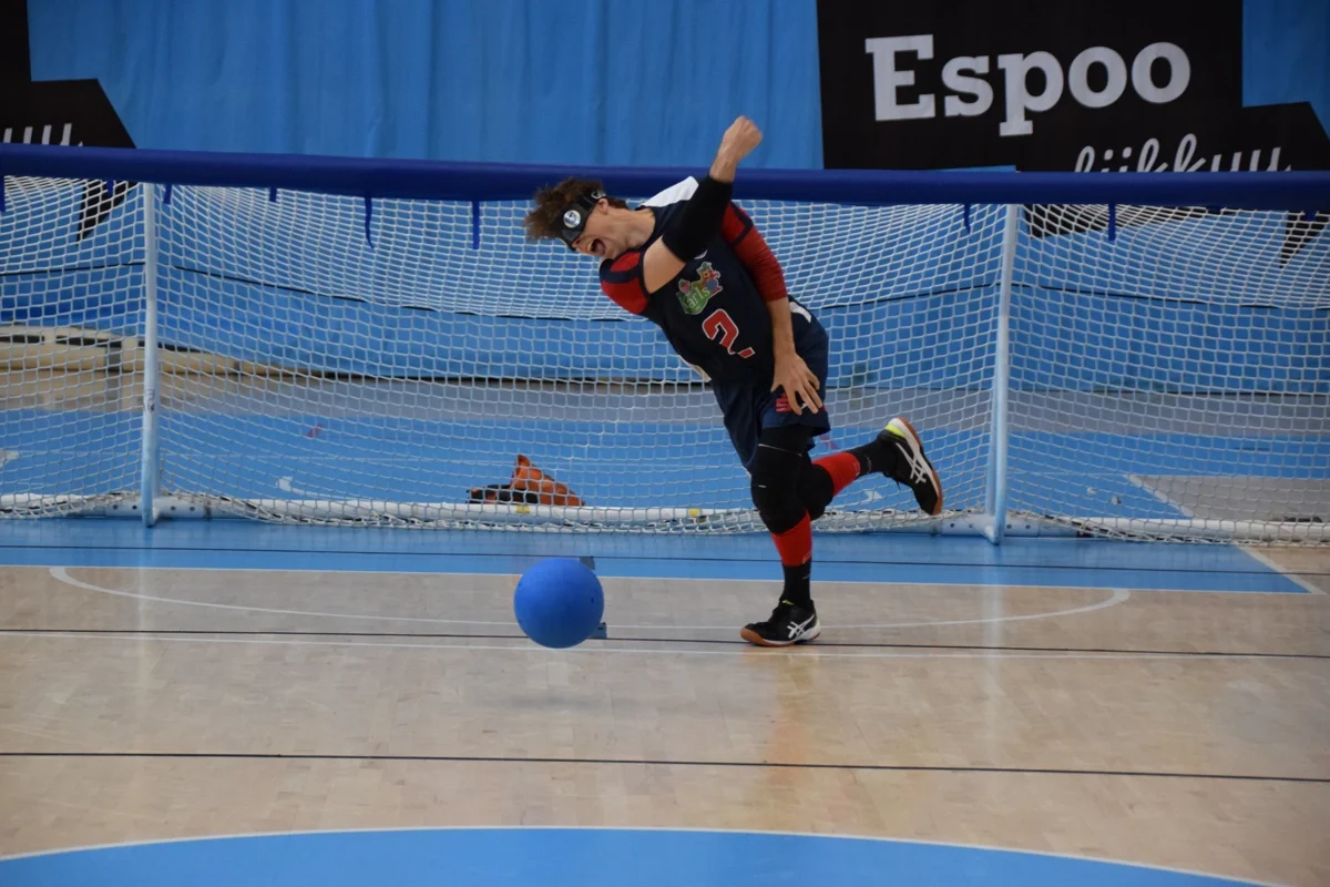 Kilian Kollrep in Aktion (Foto: goalballworldcup2025.com)
