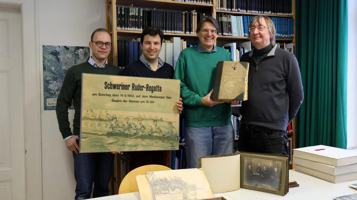 150 Jahre Rudersport: Stadtarchiv Schwerin erhält bedeutende Vereinsdokumente