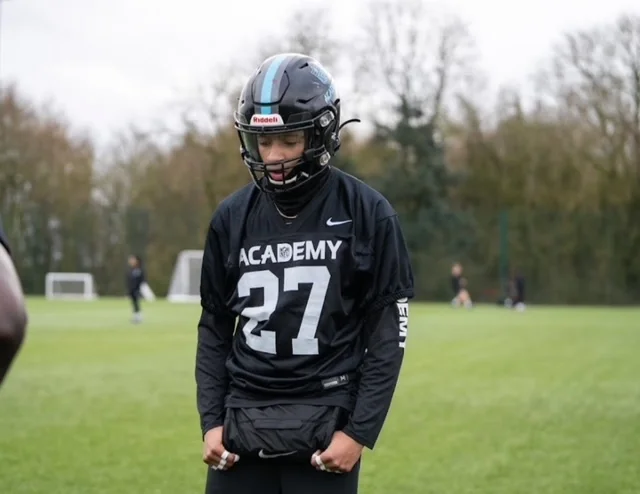Defensive Back Kymarli Orgill kommt an die Ostsee