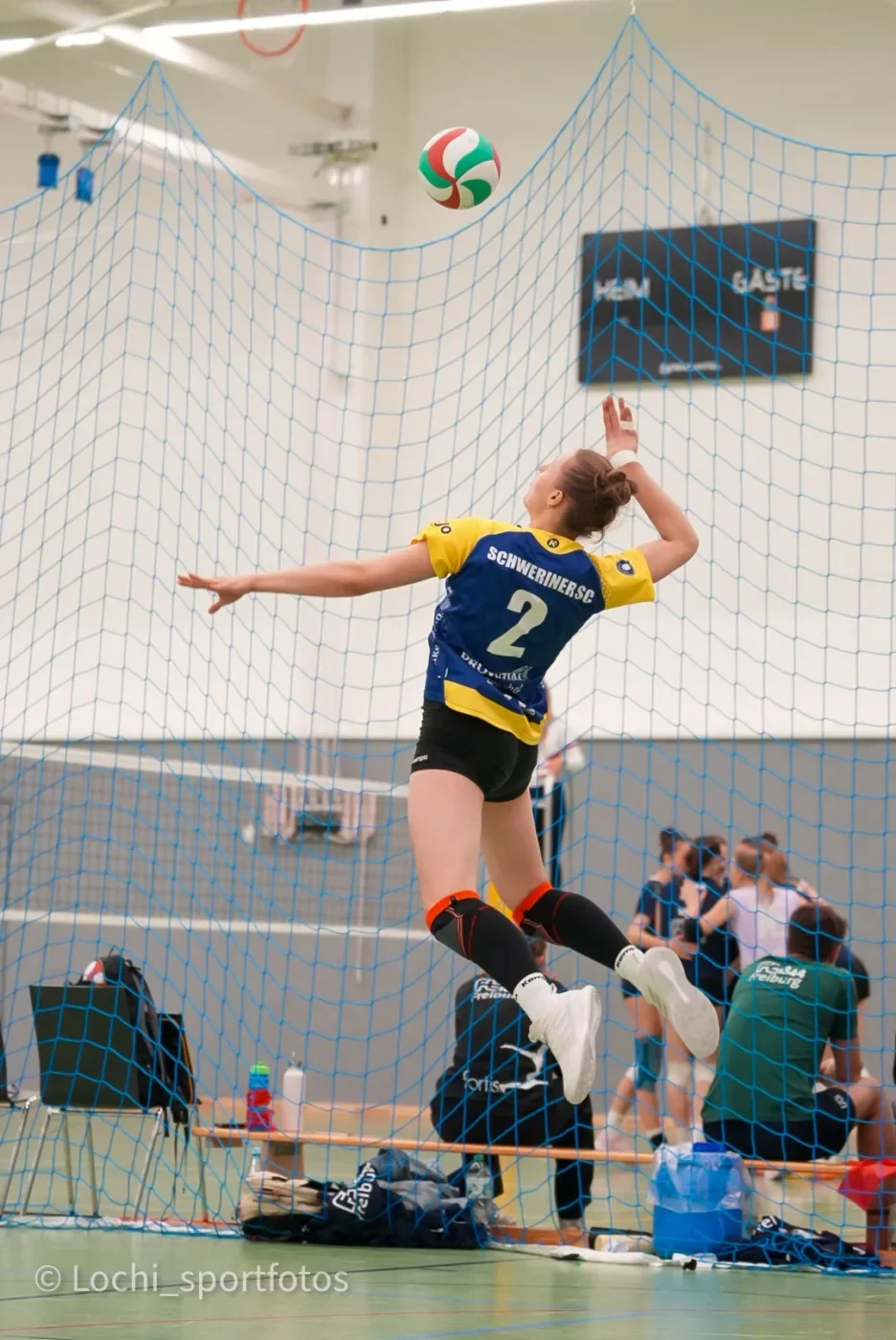Die U20 des Schweriner SC in Lohne (Foto: Sharon Lochmann)
