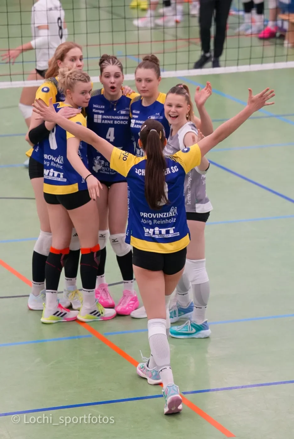 Die U20 des Schweriner SC in Lohne (Foto: Sharon Lochmann)