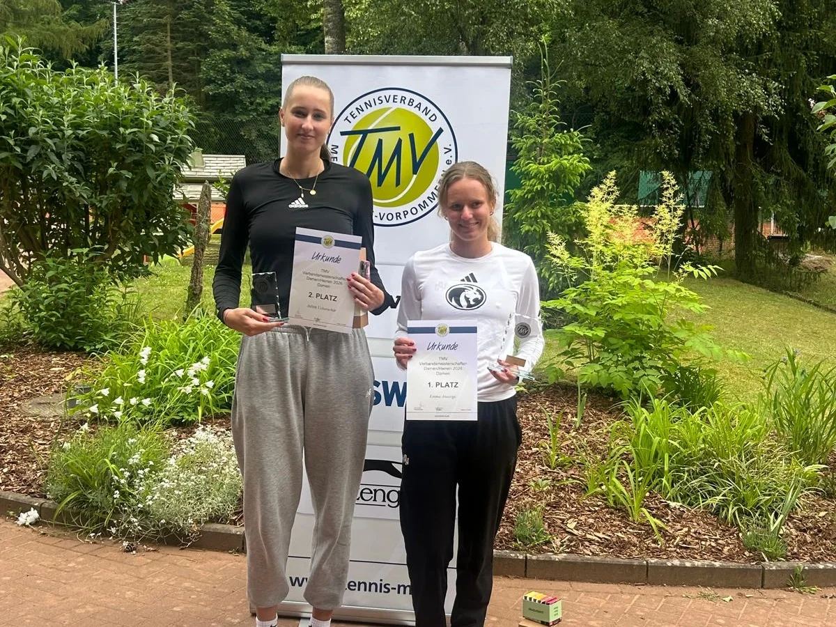 MVs beste Tennisdamen: Jolien Ueberschär (links) und Emma Ansorge (Foto: TMV)