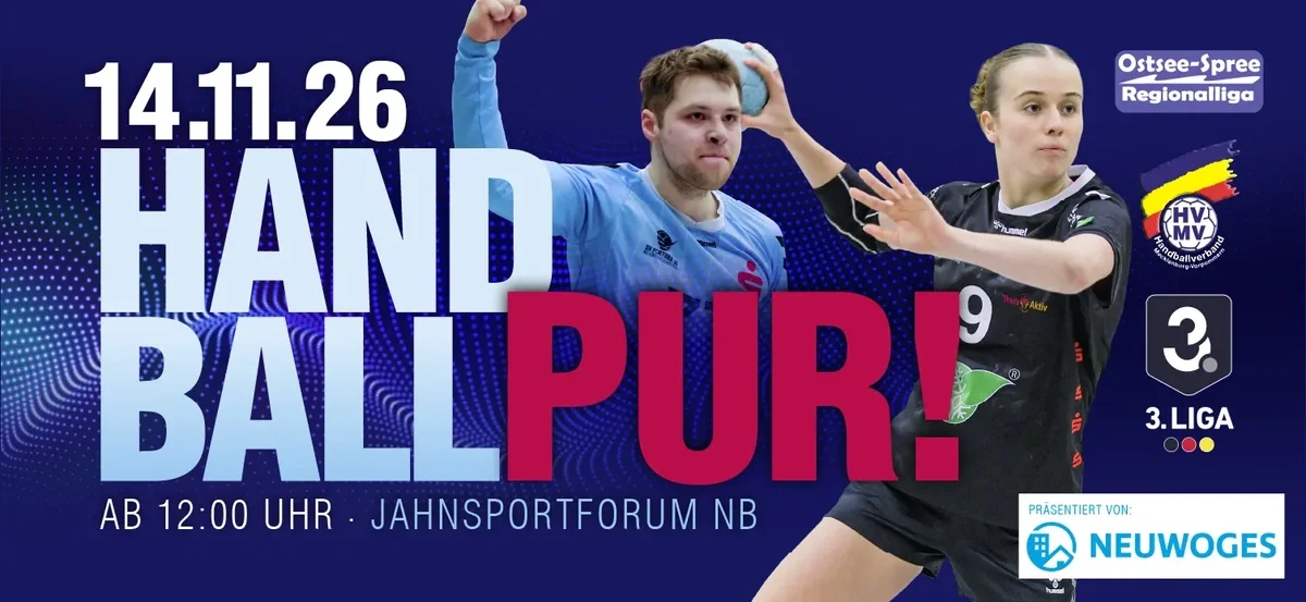 HANDBALL PUR! 2026 – Ein Tag, vier Spiele und ganz viel Handballbegeisterung