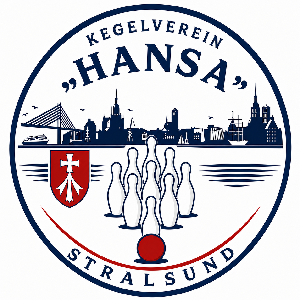 Kegelverein „Hansa“ Stralsund e.V. Logo