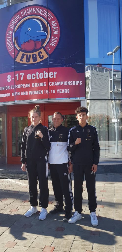 Finja Bree und Sadek Lazem bei der Junioren-Europameisterschaft in Anapa/Russland