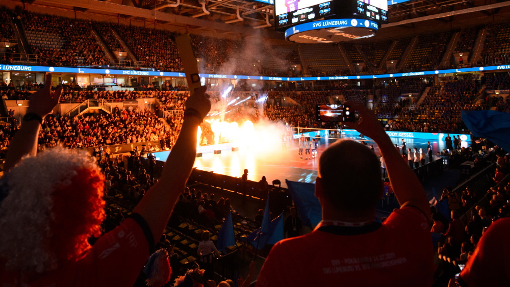 Das DVV-Pokalfinale am 16. Februar 2020 in der SAP Arena in Mannheim. (Foto: Conny Kurth)