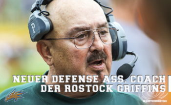 Neu im Trainer-Team der Rostock Griffins: Defensive Assistant Coach Joe Roman