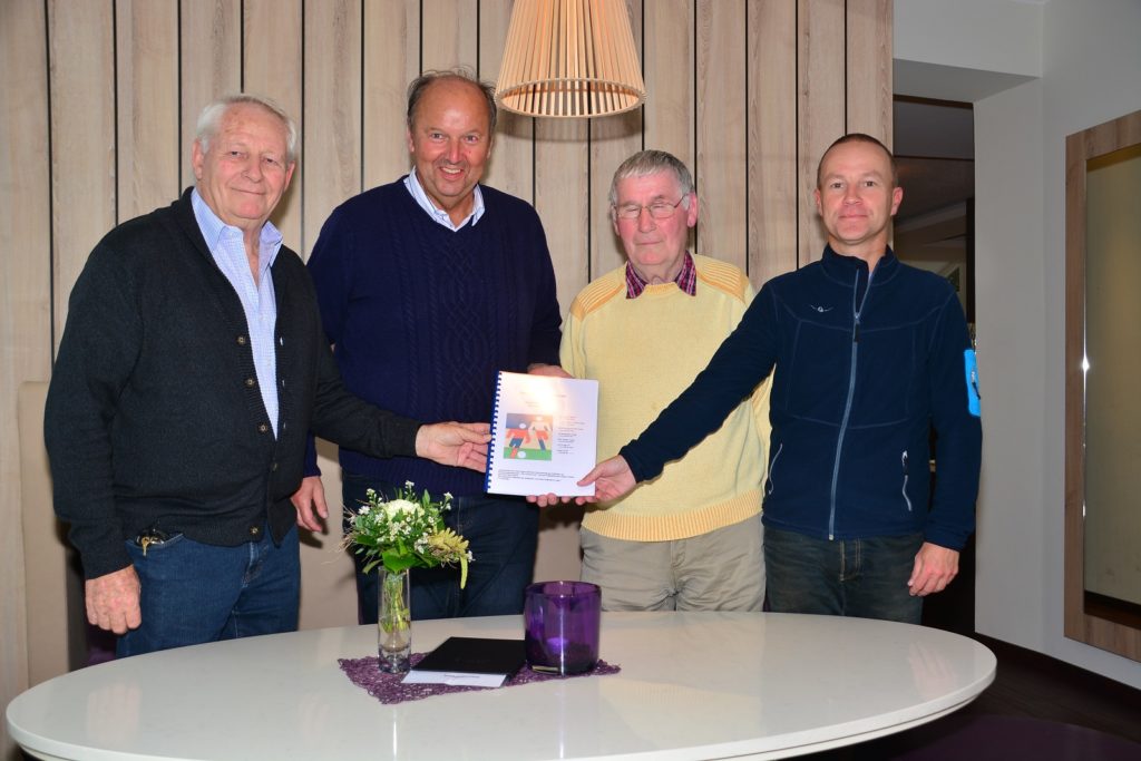 v.l. Rolf Kellermann, Jürgen Schülke, Ernst August Dahl, Matthias Barkowski