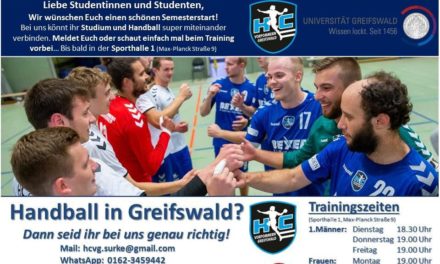 HC Vorpommern-Greifswald begrüßt Studentinnen und Studenten