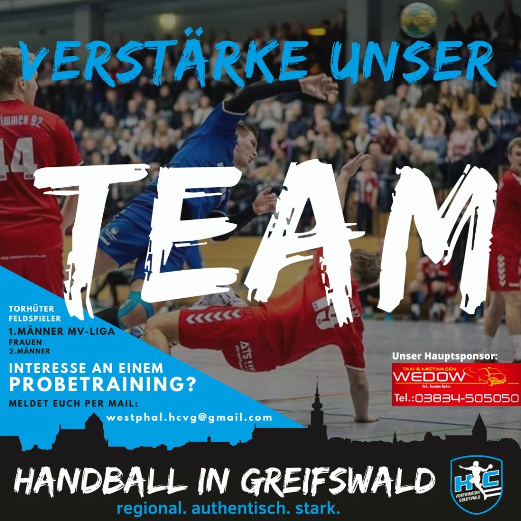 Greifswalder Handballer suchen nach Verstärkung