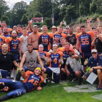 Die Rostock Griffins nach ihrem Sieg in Solingen
