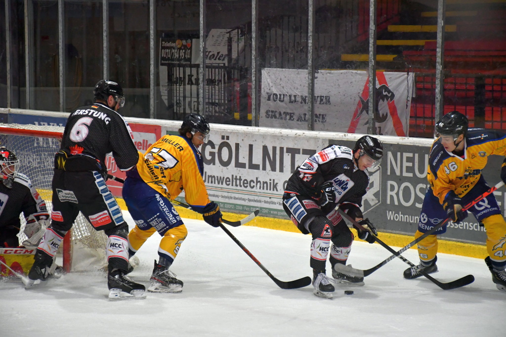 Eishockey mit den Rostock Piranhas in der Rostocker Eishalle