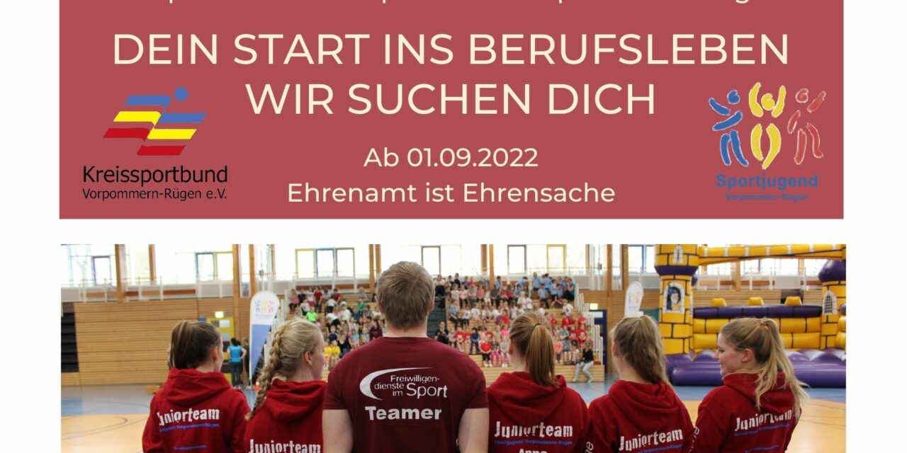 Bundesfreiwilligendienst Kreisportbund & Sportjugend Vorpommern-Rügen