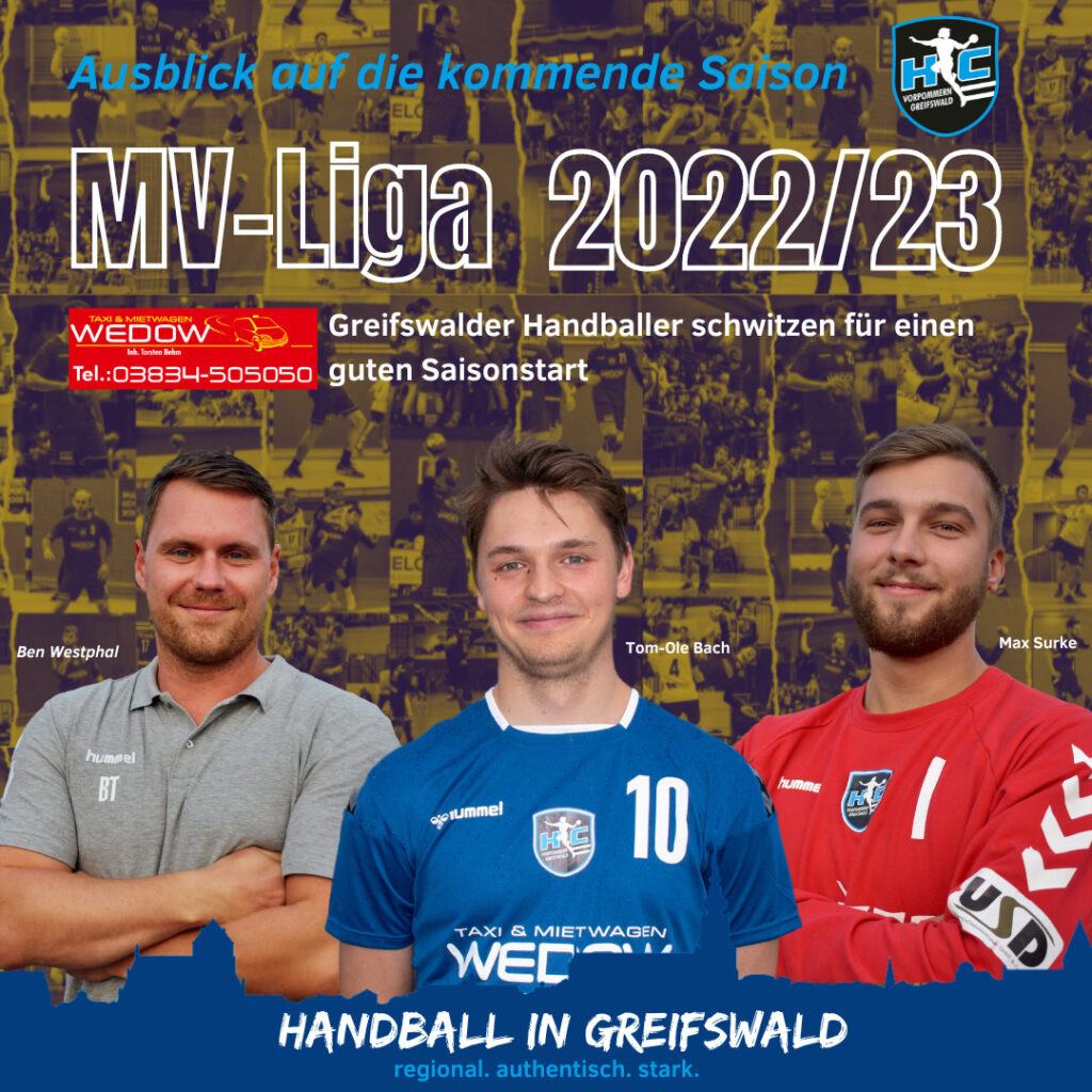 Greifswalder Handballer schwitzen für einen guten Saisonstart