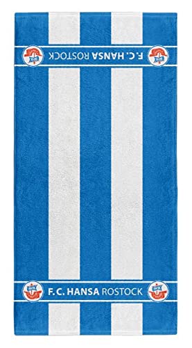 FC Hansa Rostock Handtuch Duschtuch Badetuch Strandtuch Blockstreifen (70 x140 cm)