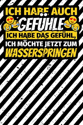 Notizbuch liniert: Wasserspringen Geschenke Wasserspringer