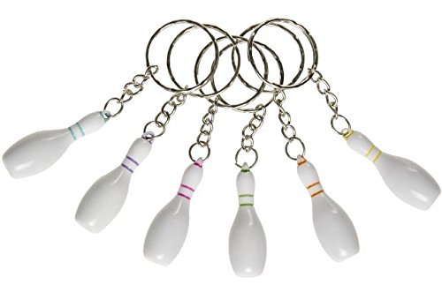 Lg Import 12 X Bowling PINS Schlüsselanhänger Kegeln Kegel Pin