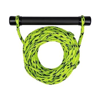 Mesle Wasserski & Wakeboard Leine Set, schwimmfähig, Soft-Griff Hantel, Länge 18,3 m, schwimmend, Zug-Seil Wassersport Schleppleine, inkl Rope Keeper