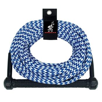 AIRHEAD Uni – Erwachsene Heavy Duty Tow Harness Kwik Tek AHSR-75 Wasserskiseil, 2,5 m, 1 Abschnitt, blau/weiß, 75-Feet