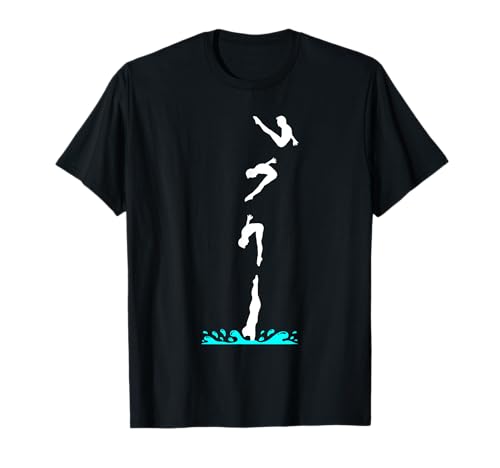 Wasserspringer Turmspringer T-Shirt Geschenk Klippenspringer T-Shirt