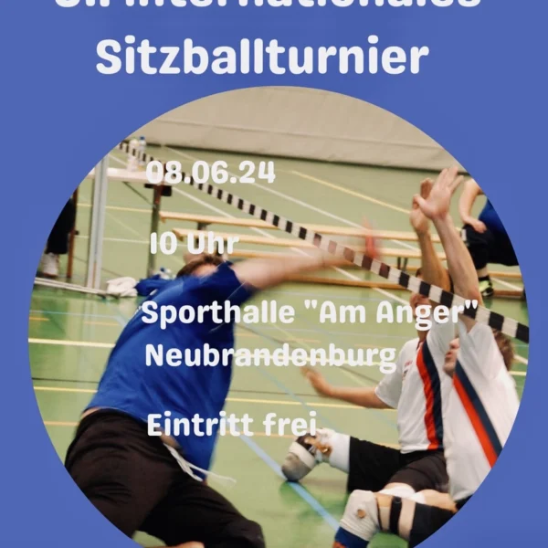Plakat 31. internationales Sitzballturnier