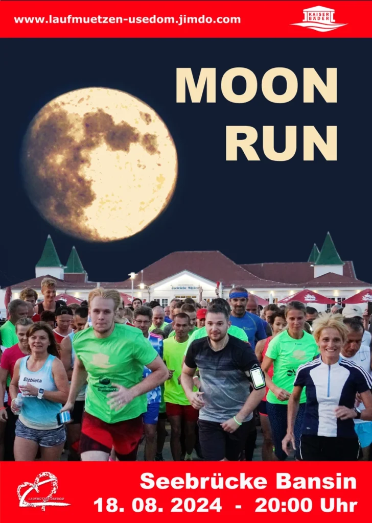 Plakat Moon Run Bansin 2024