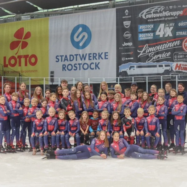 „Schnell, stark, Rostock: Fördere Shorttrack-Nachwuchs!“