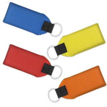 4 Stück Neopren Schlüsselanhänger Schwimmend, Leichtes Schlüsselring mit Schaumstoffkern 4 Farben Schwimmender Schlüsselanhänger zum Angeln, Kanufahren, Segeln, Wasserski